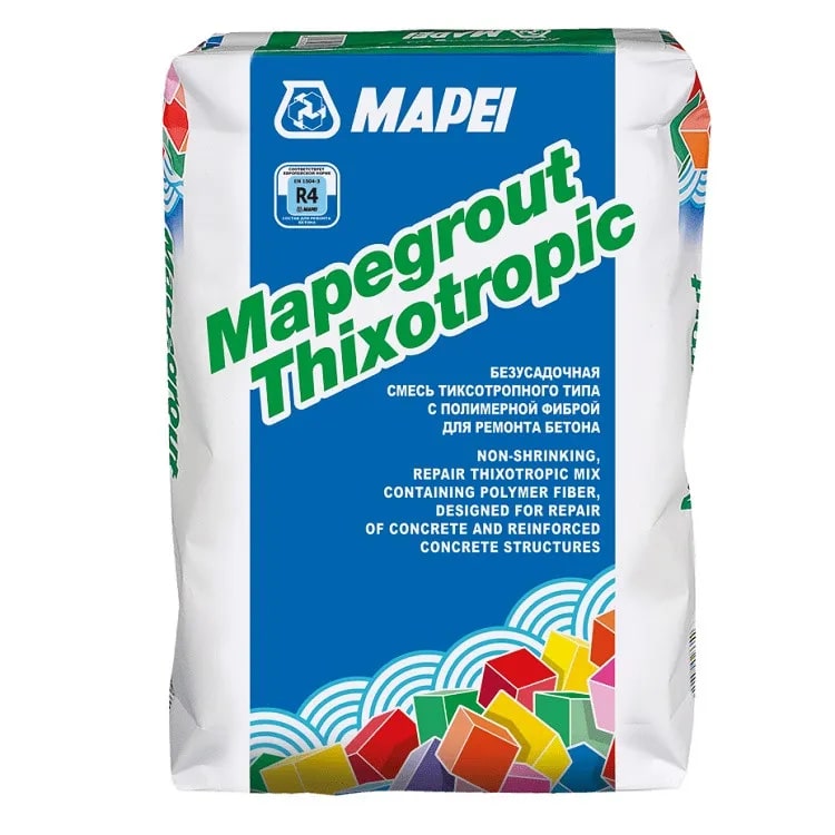 Ремонтная смесь безусадочная Mapei MAPEGROUT THIXOTROPIC (25кг)								