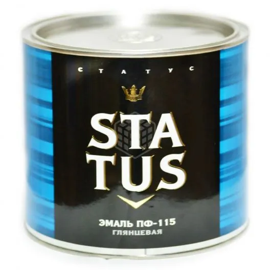 Эмаль красная 1,8 кг STATUS