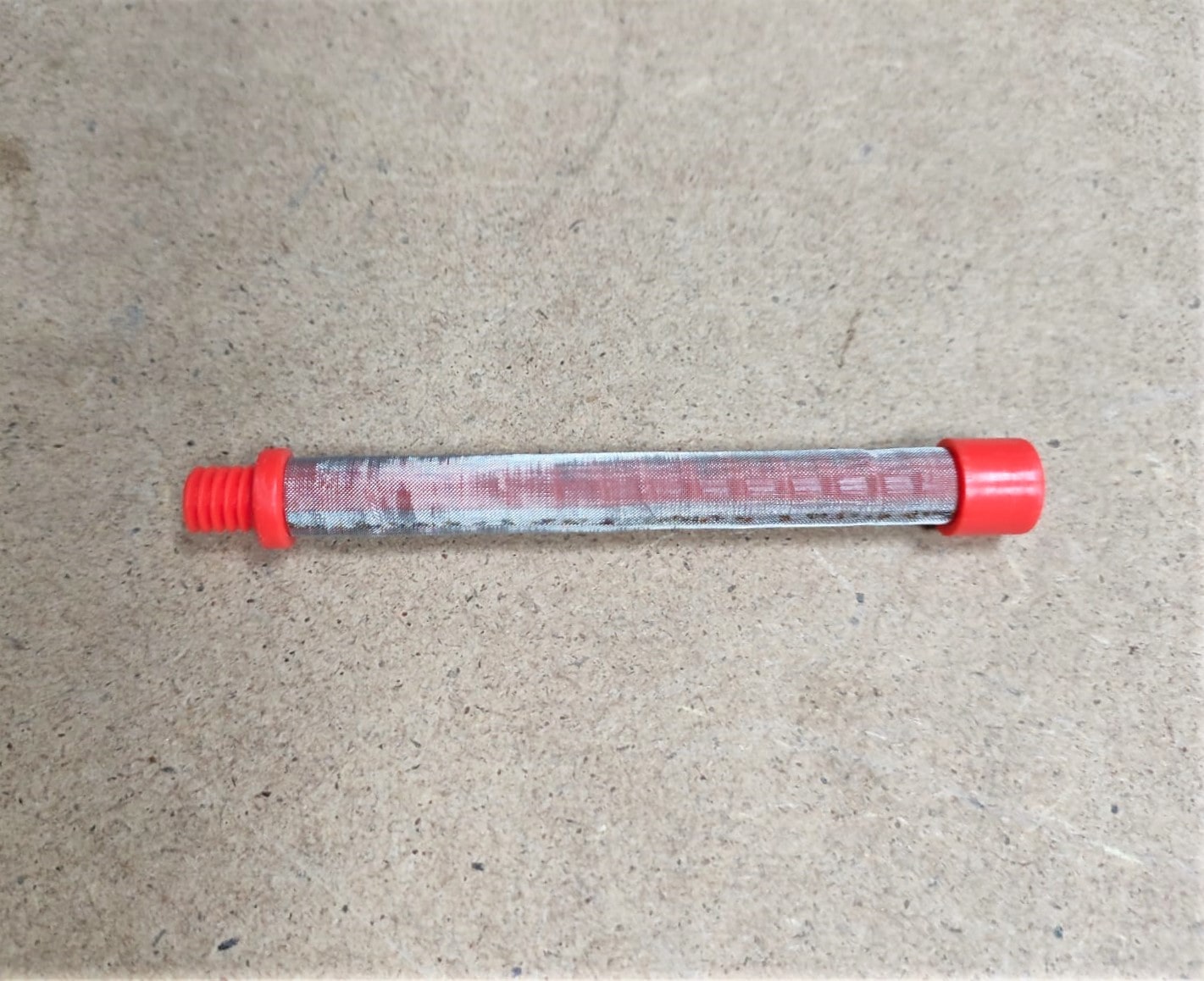 Фильтр тонкой очистки с резьбой (Titan) 150 меш Китай в пистолет аппаратов SPT/SPX, красный