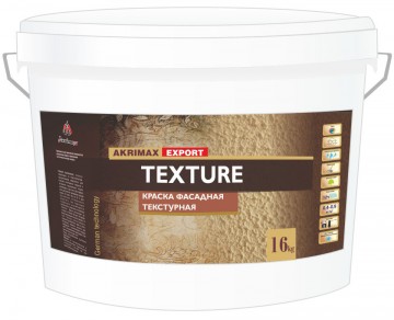 Краска фасадная текстурная Akrimax-TEXTURE 16 кг
