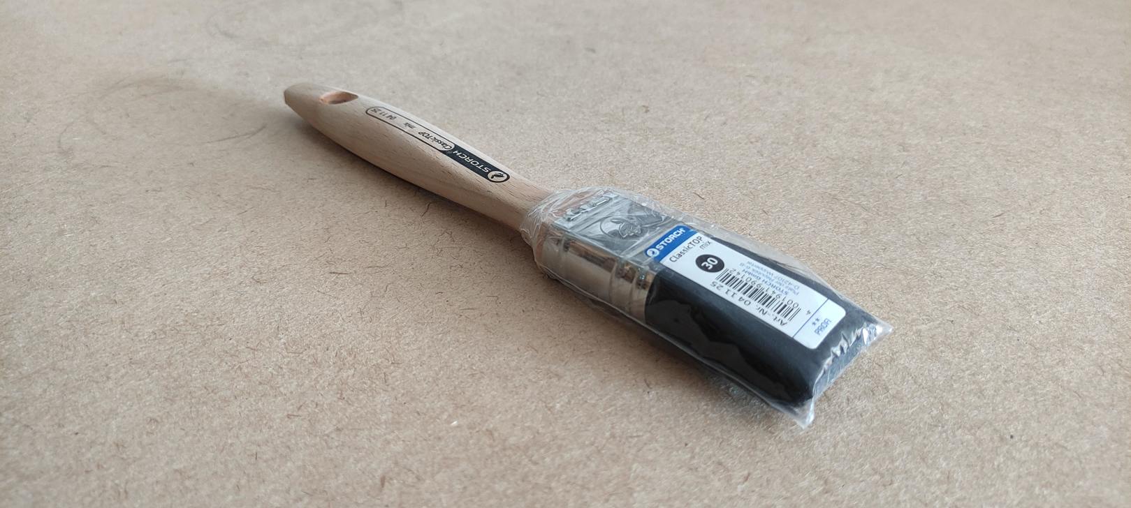 Кисть флейцевая, 30 мм,размер 12, натуральная щетина STORCH (041125)								