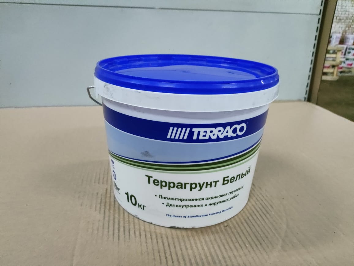 Грунт белый/колер. используется перед нане-нием финишных покрытий Terragrunt White/Colored Clear 10к