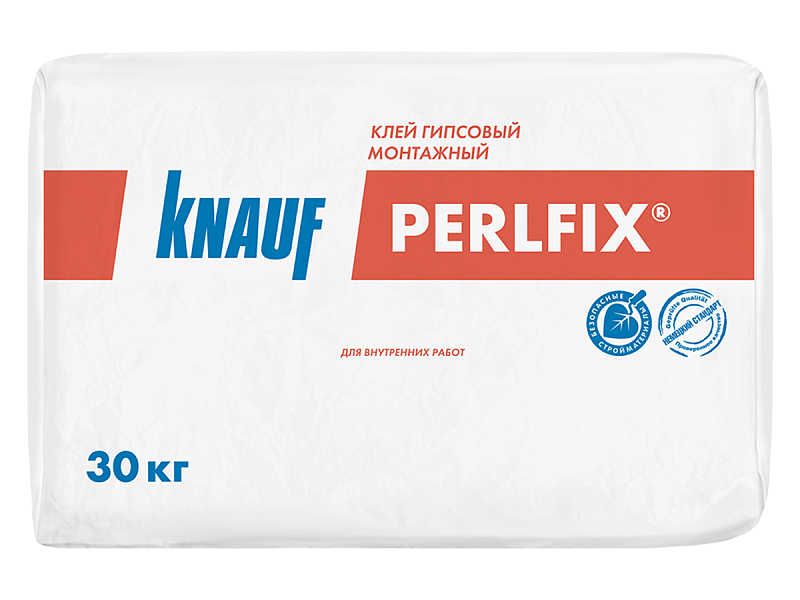Клей гипсовый монтажный КНАУФ - Перлфикс 30 кг