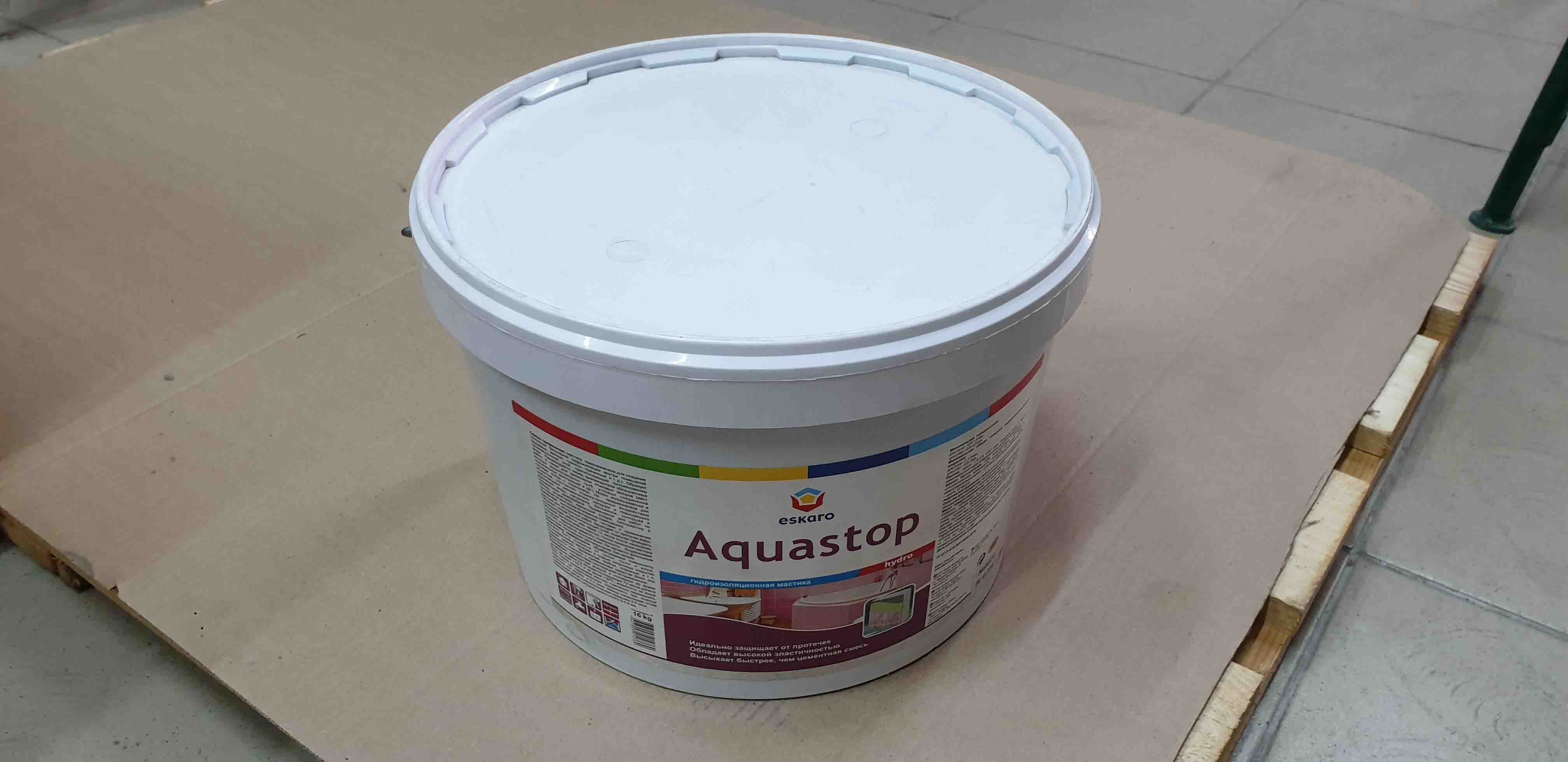 Гидроизоляционная мастика Eskaro Aquastop Hydro 16 кг ДИСКОНТ								