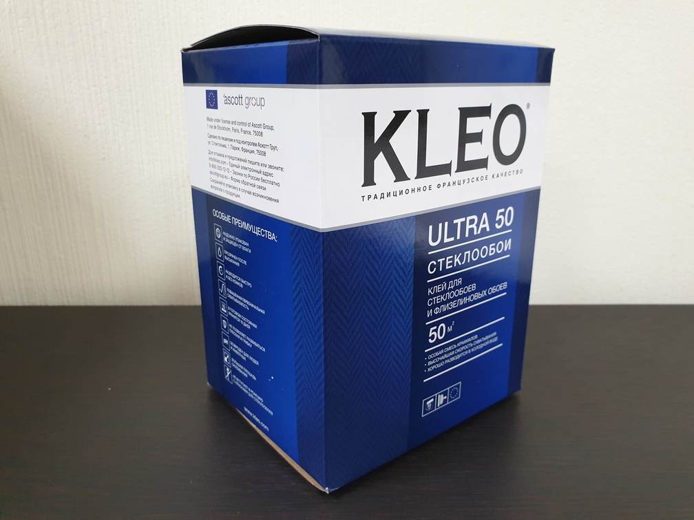 Клей для стеклообоев и флизелиновых обоев KLEO / КЛЕО ULTRA 500 гр								