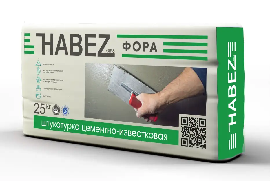 Штукатурка цементная Хабез ФОРА 25кг
