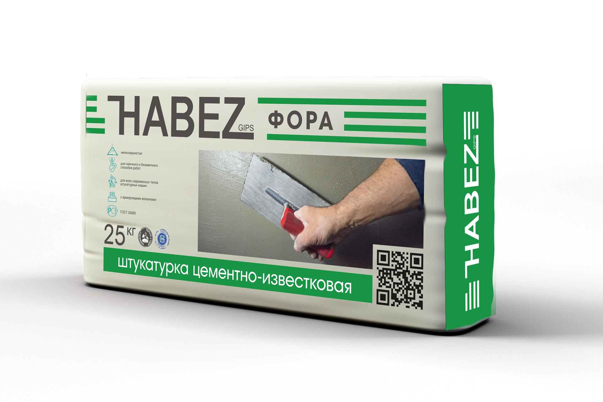 Штукатурка цементная Хабез ФОРА 25кг