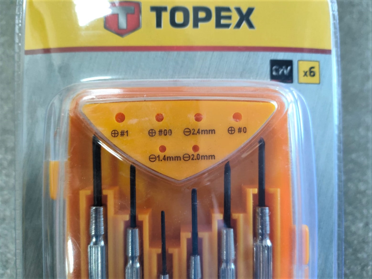 Отвертки TOPEX (Топекс) прецизионные набор 6 штук (39D559)