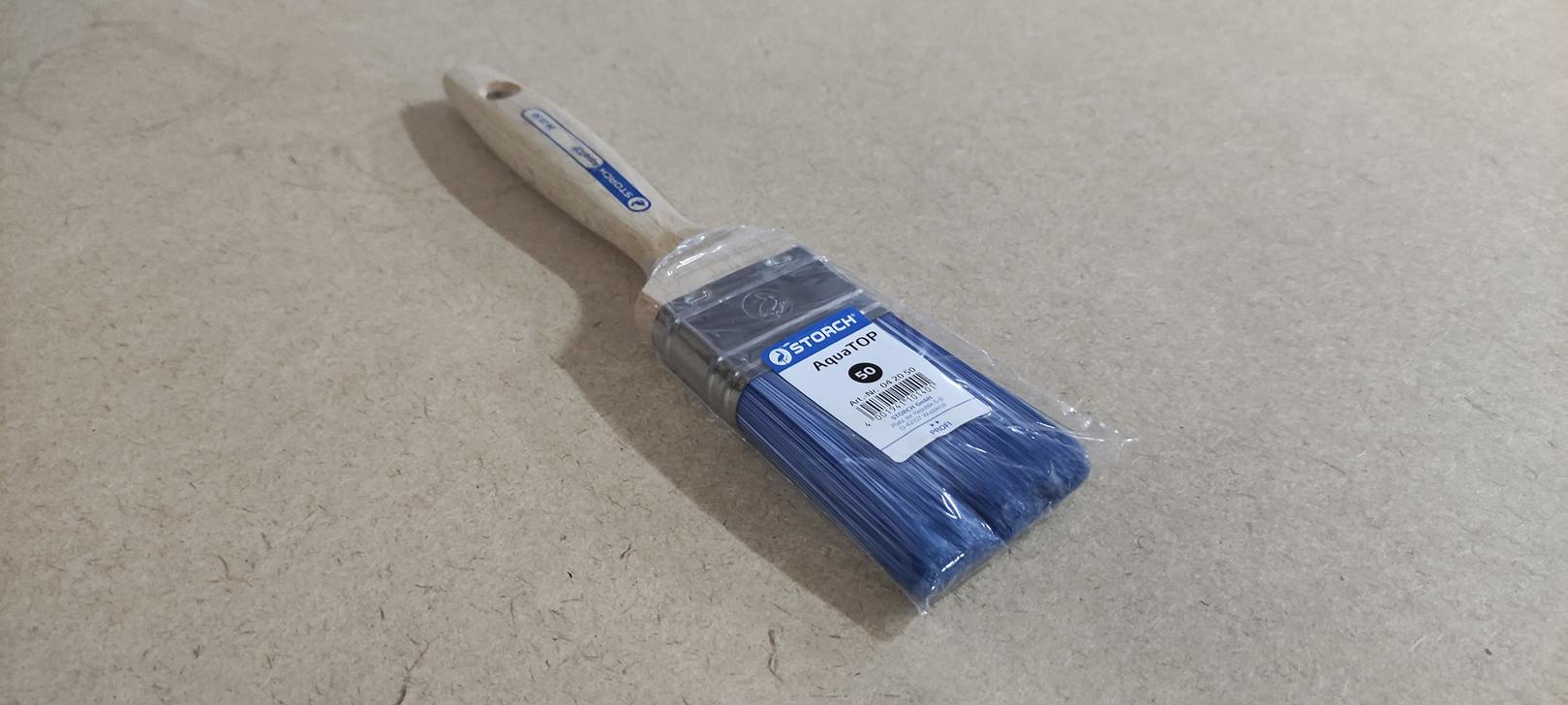 Кисть флейцевая AquaTop, 50 мм, размер 9, синтетическая щетина STORCH (042050)								