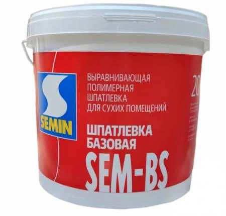 Шпатлевка базовая выравнивающая для сухих  помещений SEM-BS/ СЕМ-БЗ 20кг