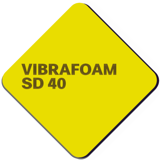 Эластомер Вибрафом (Vibrafoam) SD 40 желтый 2000х500x12,5 мм