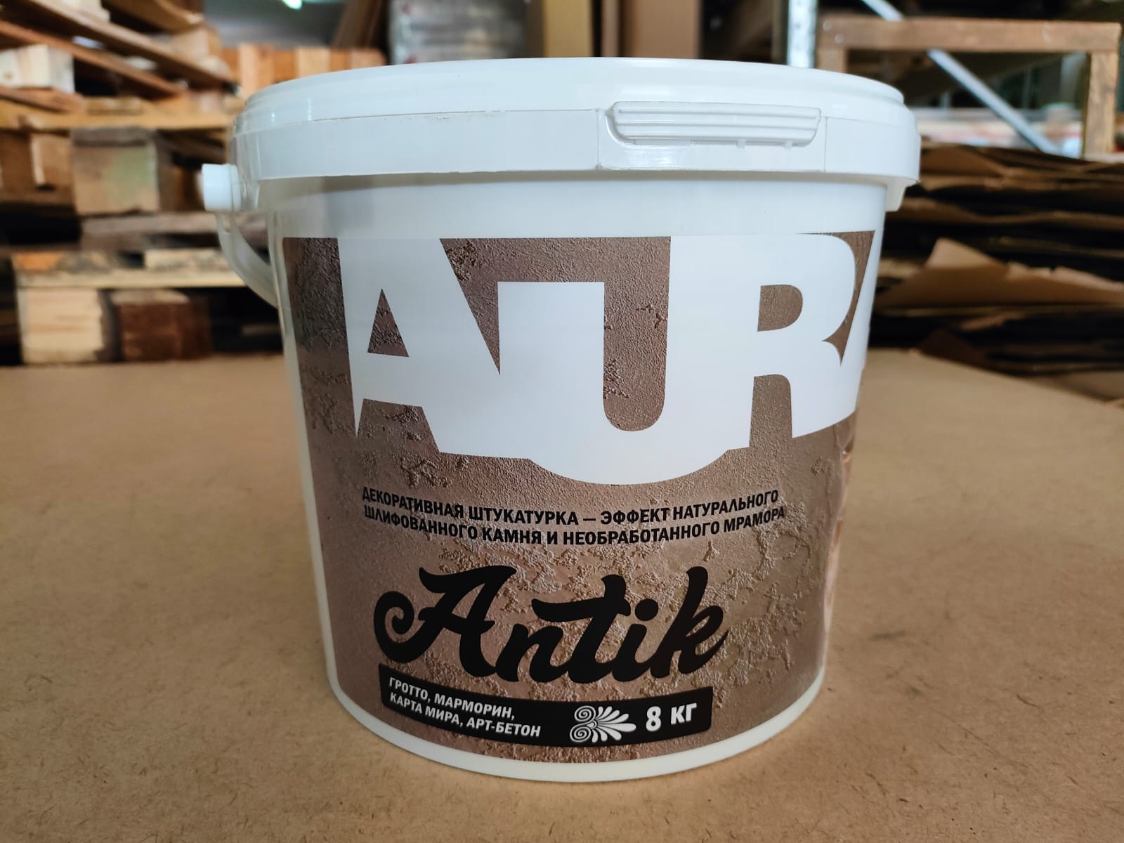 Декоративная штукатурка AURA Antik 8 кг для художественной отделки стен и потолков