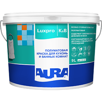 Полуматовая краска для кухонь и ванных "Aura Luxpro Kitchen & Bathroom 2.5л"