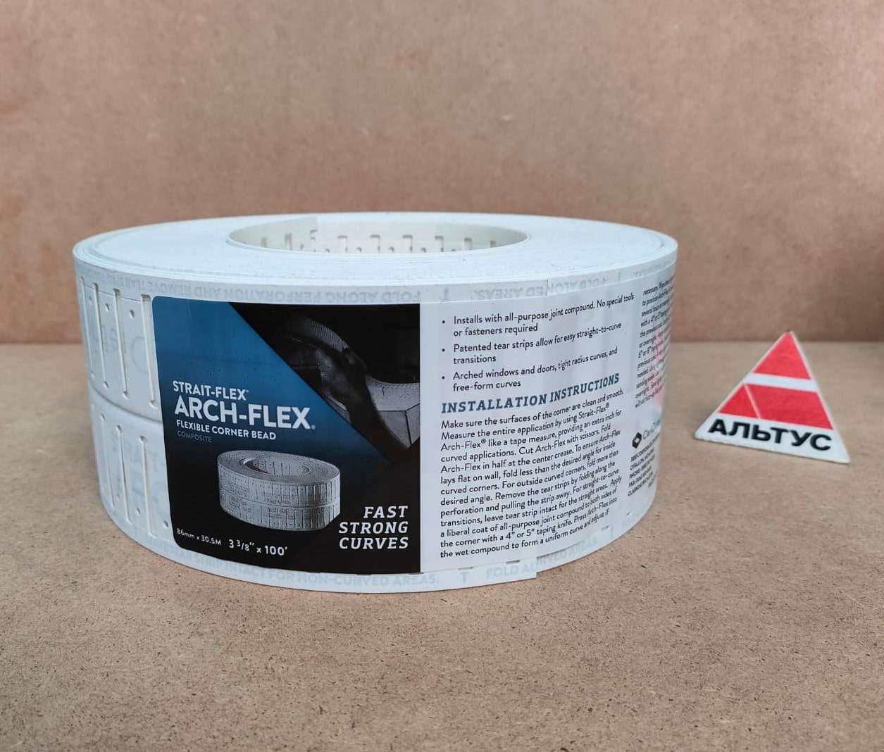 Профиль арочный ARCH-FLEX  86мм х 30м толщина 0,84мм STRAIT-FLEX  (21-001)								