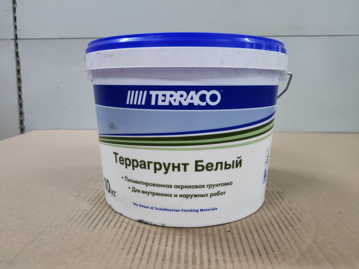 Грунт белый/колер. используется перед нане-нием финишных покрытий Terragrunt White/Colored Clear 10к