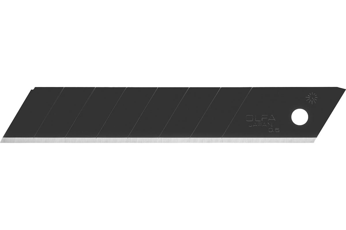 Лезвие сегментированное ОЛФА Black Max 18x100x0.5мм.(50шт)								