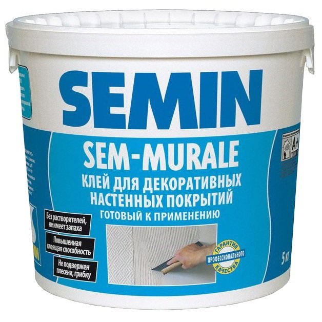 Клей для настенных покрытий, текстиля SEM- MURALE 1 кг СТОК								