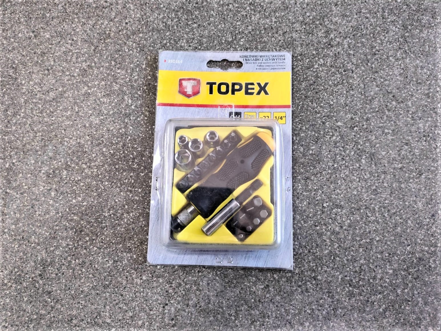 Отвертка со сменными наконечниками (битами) и головками набор 22 шт TOPEX