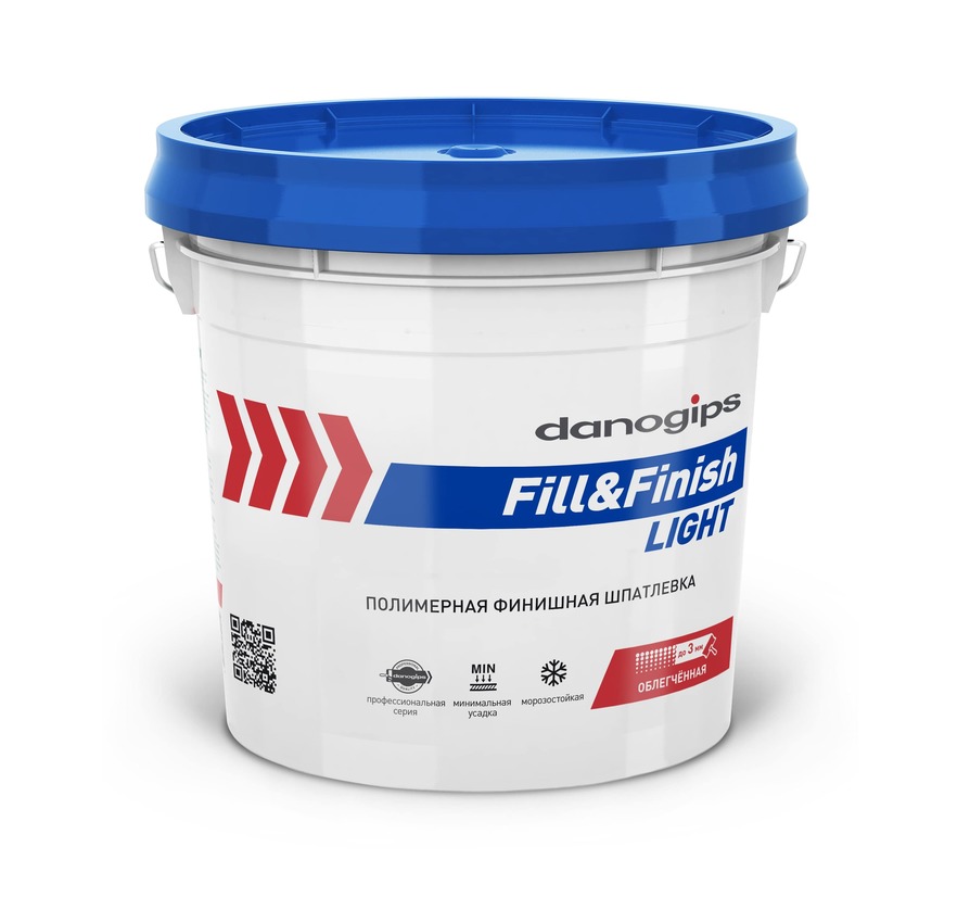 Шпатлевка готовая финишная DANOGIPS (Даногипс) Fill&Finish Light 18,5 кг								
