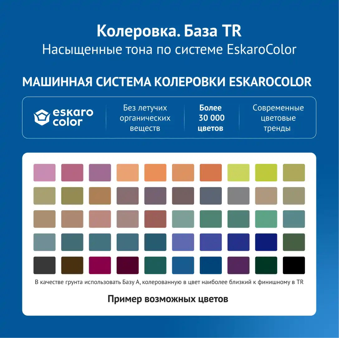 Моющаяся шелковоматовая краска для стен Eskaro Akrit 7 (База TR - прозрачная) 9,5 л