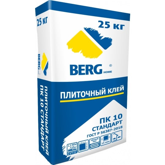 Плиточный клей ПК 10 BERGhome 25 кг								