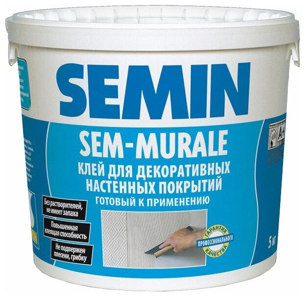 Клей для настенных покрытий, текстиля SEM- MURALE 5 кг