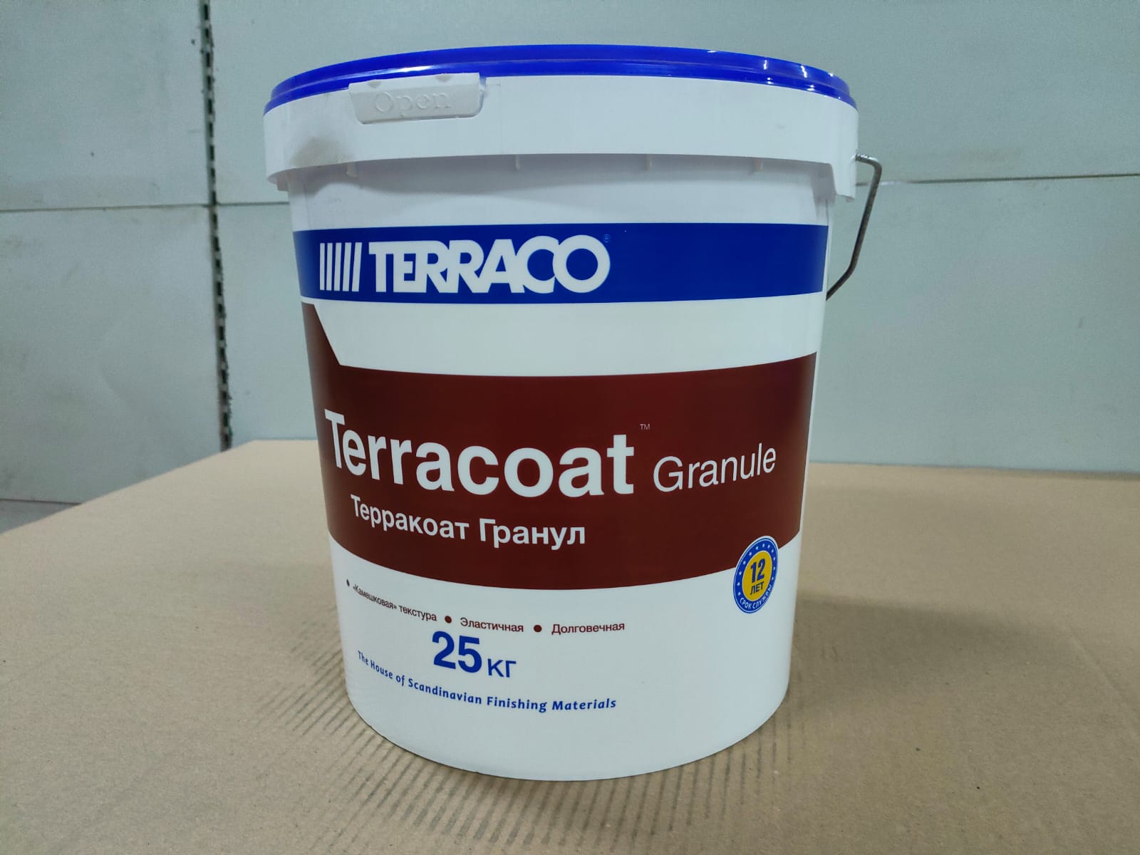 Фасадная декоративная штукатурка с текстурой "Шуба" акрил Terracoat Granule (1 мм) Acrylic 25 кг								