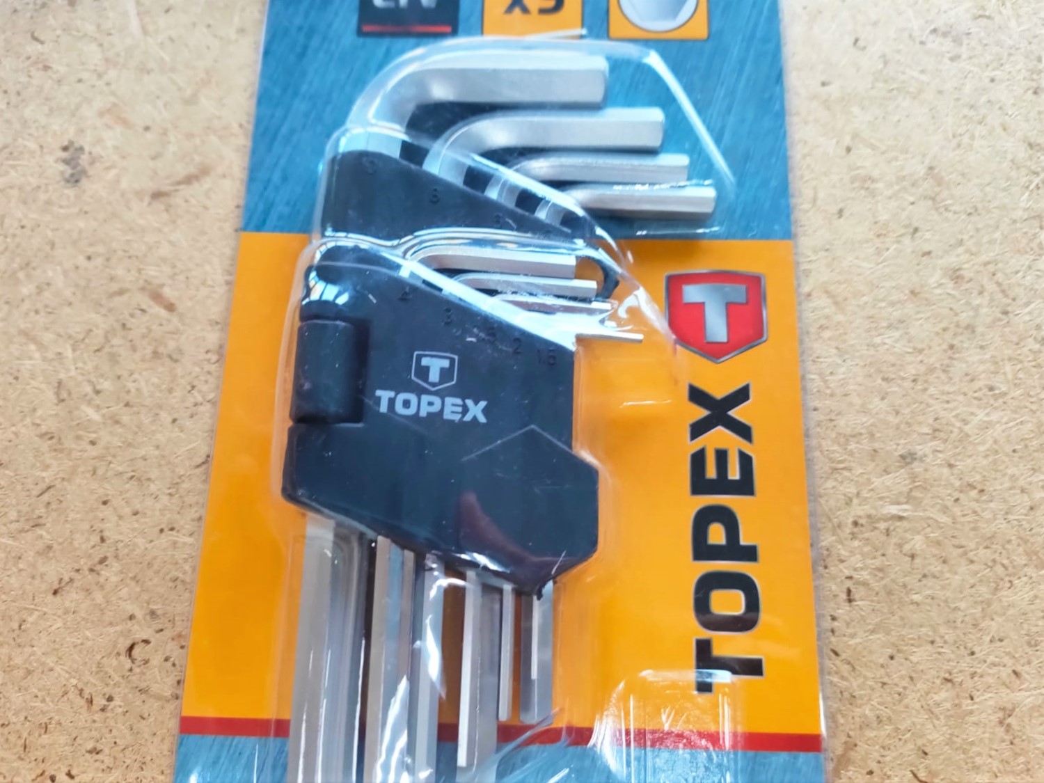 Ключи шестигранные 1.5-10 мм, набор 9 шт. TOPEX (35D955)