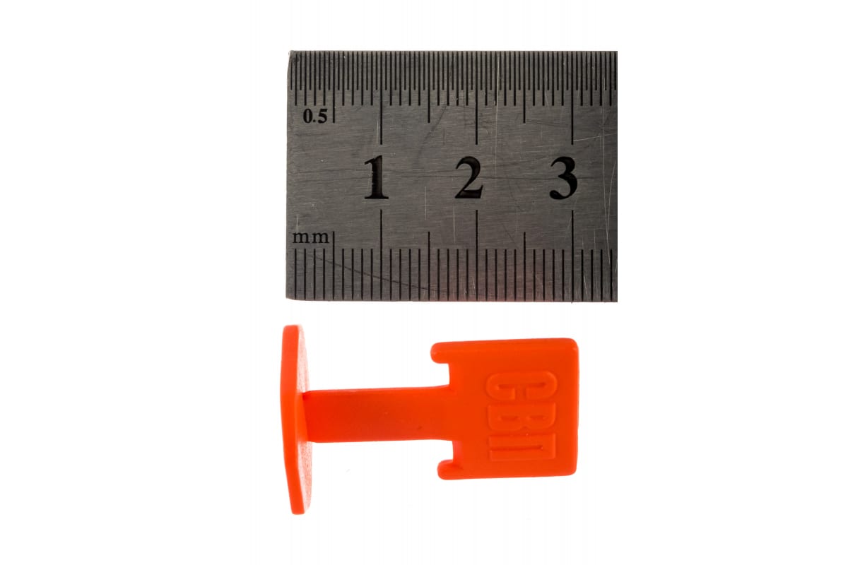 Зажим СВП "Флажок" 1,5 мм оранжевый (100шт)