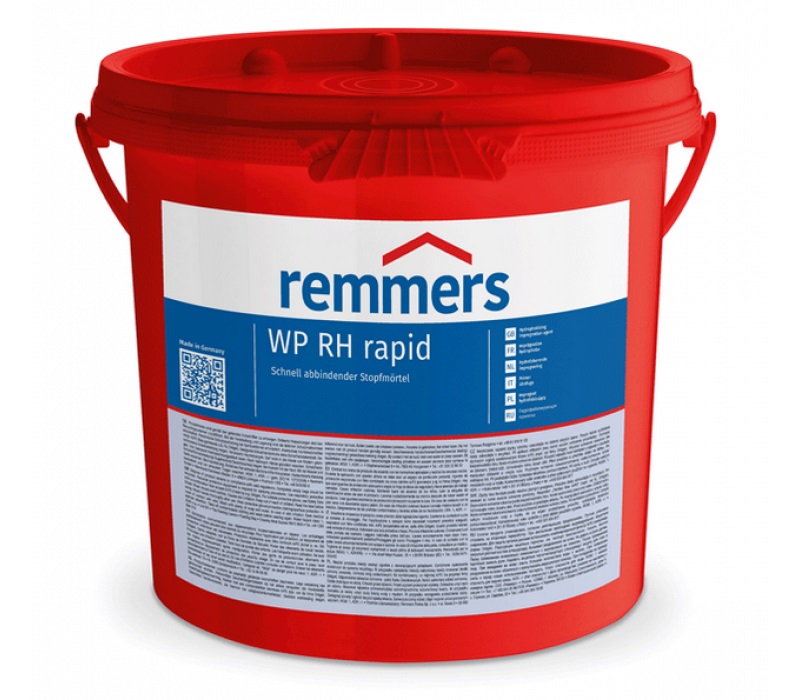 Раствор для быстрой герметизации REMMERS WP RH RAPID [RAPIDHAERTER] GRAU (1кг)