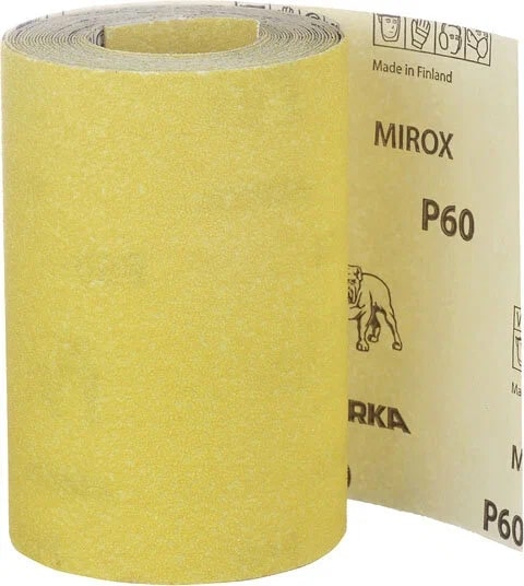 Бумага шлифовальная Мирка Мирокс 115 мм,  Р60 рулон 5м.								