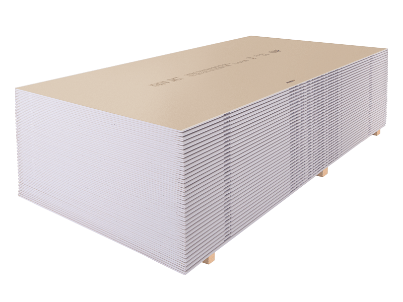 Гипсокартон (ГКЛ) КНАУФ лист стандартный 2000 x 1200 x 9,5 мм								